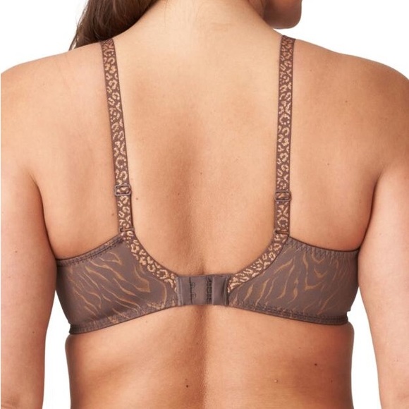 Prima Donna Twist | Penn Station Balcony Bra Brown Zebra Size 40E - Picture 2 of 11
